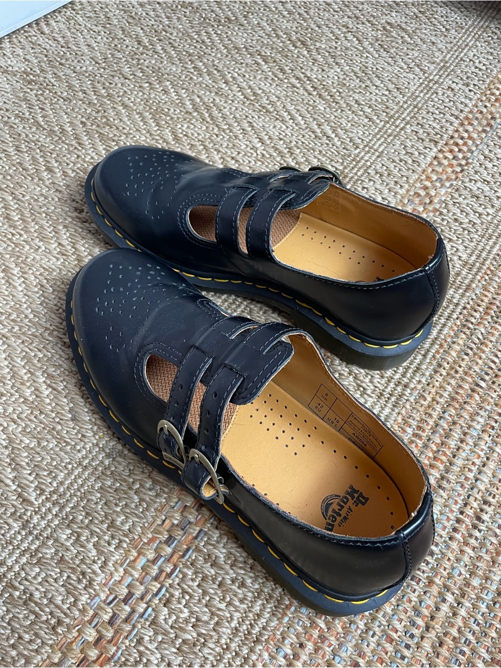 Dr. Martens Black Double-Strap Mary Jane Shoes - Picture 7 of 9